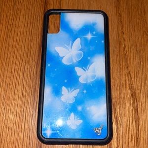 blue butterfly iphone XS max case
